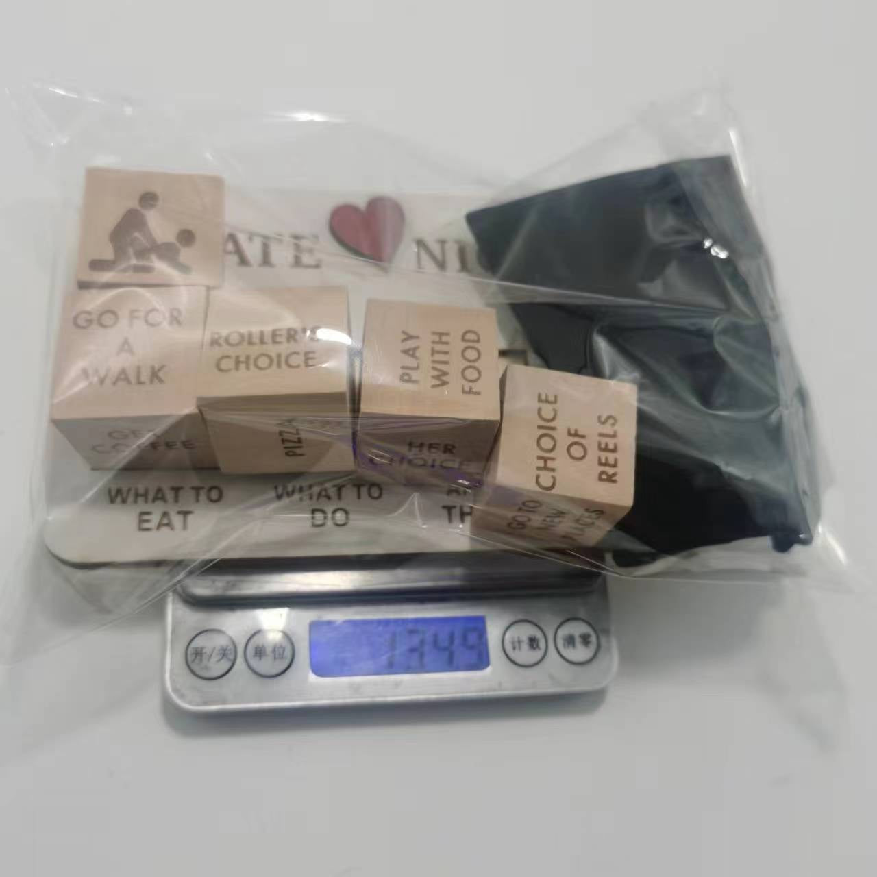 𝐎𝐡 𝐒𝐨 𝐑𝐨𝐦𝐚𝐧𝐭𝐢𝐜™ Wooden Date Night Dice