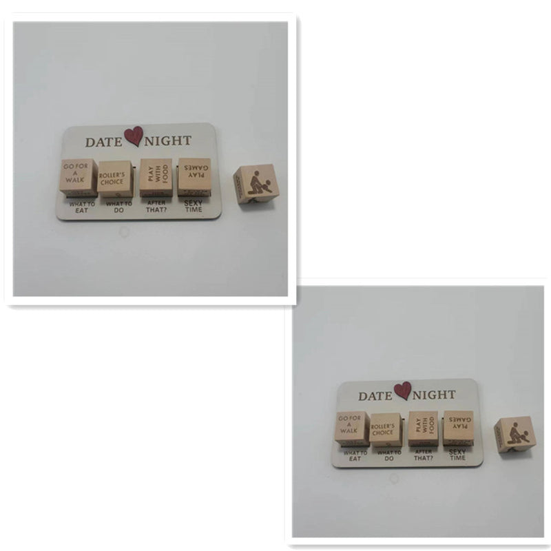 𝐎𝐡 𝐒𝐨 𝐑𝐨𝐦𝐚𝐧𝐭𝐢𝐜™ Wooden Date Night Dice