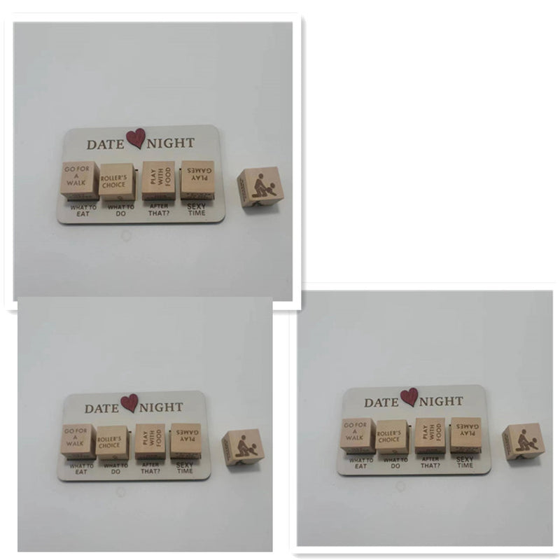 𝐎𝐡 𝐒𝐨 𝐑𝐨𝐦𝐚𝐧𝐭𝐢𝐜™ Wooden Date Night Dice